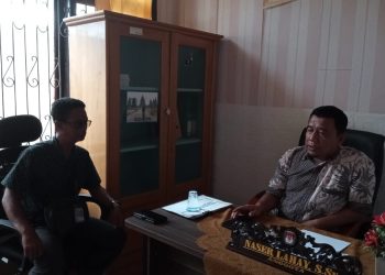 Wawancara jurnalis t-media.id dengan Kepala Divisi (Kadiv) Sosialisasi Pendidikan Pemilih (Sosdiklih), Partisipasi Masyarakat (Parmas) dan Sumber Daya Manusia (SDM) KPU Touna