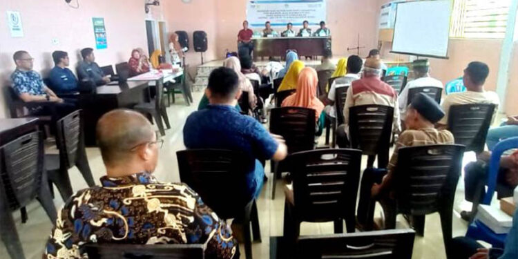 Musyawarah penetapan bentuk ganti kerugian bagi 18 titik lahan digelar di Aula Sanggar Mpakapande, Desa Patingko, Kamis (11/12/2025).