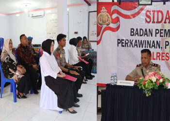 Wakapolres Tojo Una-Una, Kompol Mulyadi pimpin sidang BP4R, Kamis (22/1/2026)