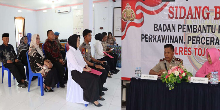 Wakapolres Tojo Una-Una, Kompol Mulyadi pimpin sidang BP4R, Kamis (22/1/2026)