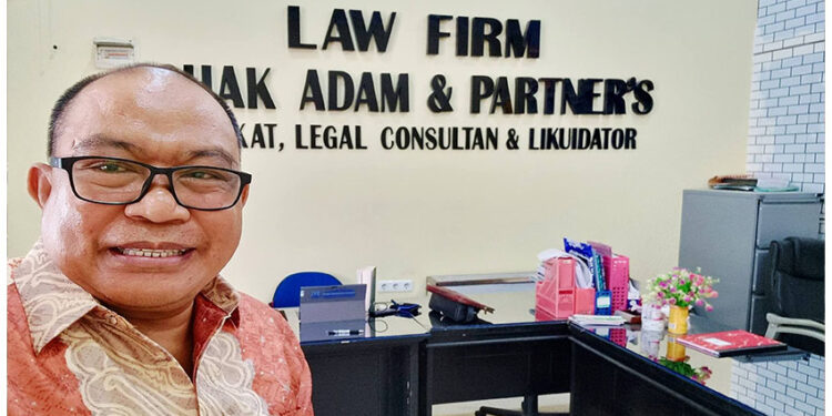 Ketua Tim Advokat Pemda Touna, Ishak P. Adam, S.H., M.H., CLI, Tegaskan melalui rilis klarifikasi tertulis pada Senin (26/1/2026).