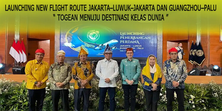 Bupati  Ilham Lawidu, S.H., hadiri kegiatan Launching New Flight Route China Southern Airlines yang digelar di Gedung Sapta Pesona, Kemenpar RI, Rabu (11/2/2026).