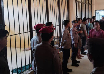 Wakapolres Tojo Una-Una Komisaris Polisi Mulyadi Sidak di rutan polres, Jumat (20/2/2026)