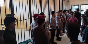 Wakapolres Tojo Una-Una Komisaris Polisi Mulyadi Sidak di rutan polres, Jumat (20/2/2026)