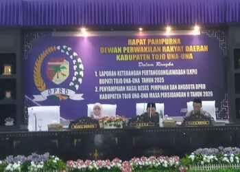 Wakil Bupati Hj. Surya, S.Sos., M.Si., hadiri Rapat Paripurna LKPJ  Bupati T A. 2025, Selasa (31/3/2026).
