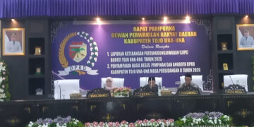 Wakil Bupati Hj. Surya, S.Sos., M.Si., hadiri Rapat Paripurna LKPJ  Bupati T A. 2025, Selasa (31/3/2026).