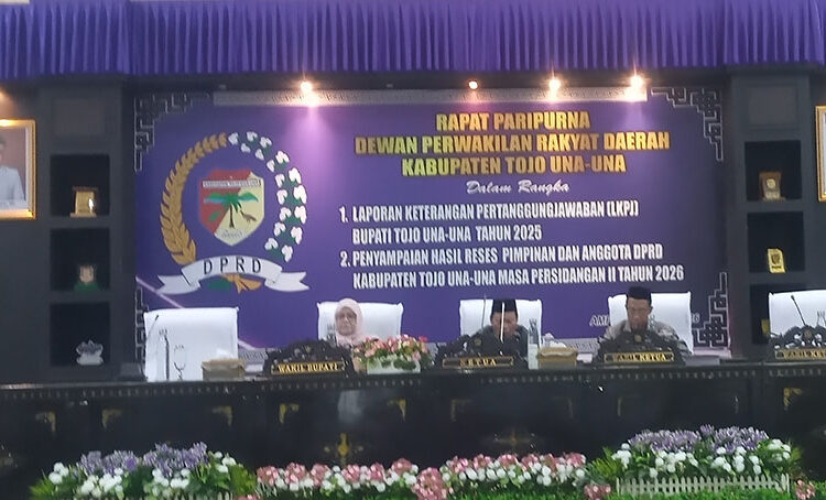 Wakil Bupati Hj. Surya, S.Sos., M.Si., hadiri Rapat Paripurna LKPJ  Bupati T A. 2025, Selasa (31/3/2026).