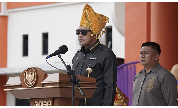 Bupati Ilham Lawidu saat Irub di Hardiknas 2026, Senin (4/5/2026).