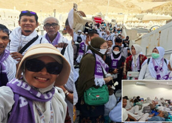 Situasi dan kondisi jemaah haji asal Kabupaten Tojo Una-Una, Sulawesi Tengah, dinihari Jumat, 29 Mei 2026 (Foto : Sam Asiku)
