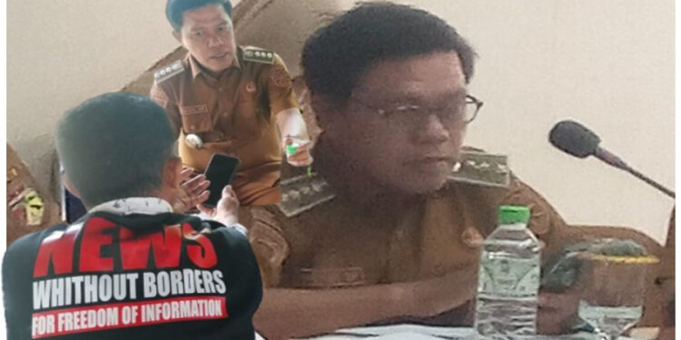Camat Una-Una Burhan, S.P saat mengikuti RDP Komisi III diruang Aspirasi DPRD Tojo Una-Una, Senin (15/6/2026)