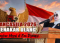 Wakil Bupati Tojo Una-Una, Hj. Surya, S.Sos., M.Si., membacakan pidato tertulis dari BPIP pada Upacara peringatan Hari Lahir Pancasila. Senin pagi, 1 Juni 2026