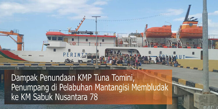 Foto : Situasi terkini dipelabuhan Mantangisi Kelas III , Ampana , Senin (27/7/2026)