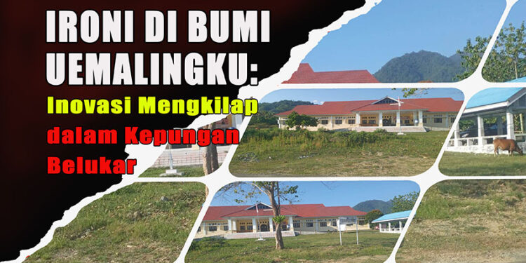 Foto : KONDISI HALAMAN KANTOR DISDUKCAPIL TOJO UNA-UNA