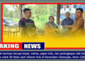 FOTO: Sejumlah bantuan berupa terpal, matras, papan tulis, dan perlengkapan alat tulis diserahkan secara simbolis untuk SD Kelas Jauh Uebone Hulu di Kecamatan Ulubongka, Kabupaten Tojo Una-Una, Senin (3/8/2026).