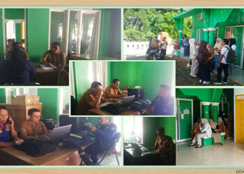 Foto : Situasi Pelayanan TTE P3K di Kantor Dinas Komunikasi dan Informatika (Diskominfo) Kabupaten Tojo Una-Una, Senin (33/8/2026)