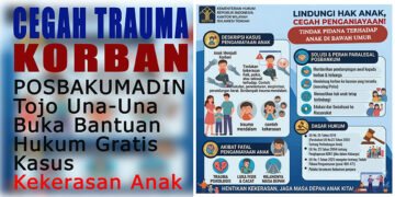 Foto: “Infografis sosialisasi pencegahan dan penanganan tindak pidana penganiayaan anak oleh Posbakumadin Tojo Una-Una dan Kanwil Kemenkumham Sulawesi Tengah. (Foto: Dok. Posbakumadin Tojo Una-Una / Nasrun, S.H.)”