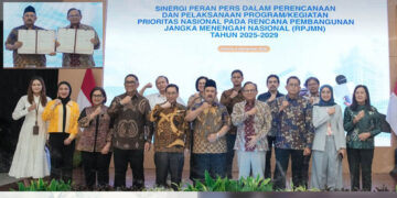 Sumber Foto Dewan Pers - “Foto bersama usai penandatanganan nota kesepahaman antara Dewan Pers Dengan BAPPENAS” Kamis (3/9/2026)